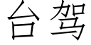 台驾 (仿宋矢量字库)