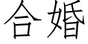 合婚 (仿宋矢量字库)