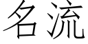 名流 (仿宋矢量字库)