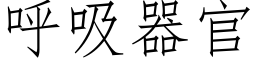 呼吸器官 (仿宋矢量字庫)