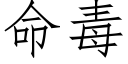 命毒 (仿宋矢量字庫)