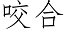 咬合 (仿宋矢量字库)