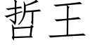 哲王 (仿宋矢量字庫)