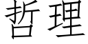 哲理 (仿宋矢量字库)