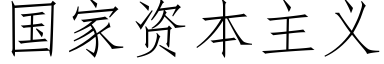 國家資本主義 (仿宋矢量字庫)