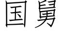 国舅 (仿宋矢量字库)