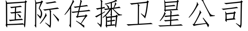 國際傳播衛星公司 (仿宋矢量字庫)