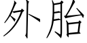 外胎 (仿宋矢量字庫)