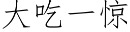 大吃一驚 (仿宋矢量字庫)