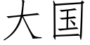 大國 (仿宋矢量字庫)