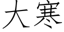 大寒 (仿宋矢量字庫)