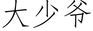 大少爺 (仿宋矢量字庫)