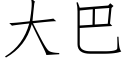 大巴 (仿宋矢量字庫)