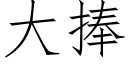 大捧 (仿宋矢量字库)