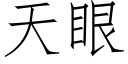 天眼 (仿宋矢量字库)