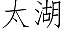 太湖 (仿宋矢量字庫)