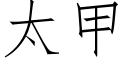 太甲 (仿宋矢量字庫)