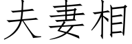 夫妻相 (仿宋矢量字库)