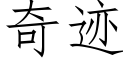 奇迹 (仿宋矢量字庫)