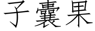 子囊果 (仿宋矢量字库)