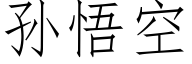 孙悟空 (仿宋矢量字库)