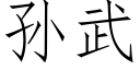 孙武 (仿宋矢量字库)