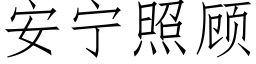 安宁照顾 (仿宋矢量字库)