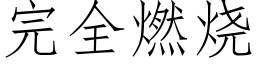 完全燃烧 (仿宋矢量字库)