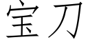 寶刀 (仿宋矢量字庫)