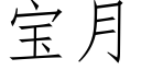 寶月 (仿宋矢量字庫)