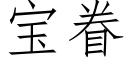 寶眷 (仿宋矢量字庫)