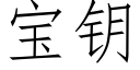 寶鑰 (仿宋矢量字庫)