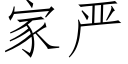 家严 (仿宋矢量字库)