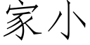 家小 (仿宋矢量字庫)