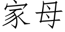 家母 (仿宋矢量字庫)