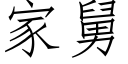 家舅 (仿宋矢量字库)