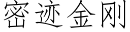 密迹金剛 (仿宋矢量字庫)