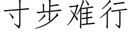 寸步难行 (仿宋矢量字库)