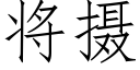 将摄 (仿宋矢量字库)