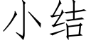 小结 (仿宋矢量字库)