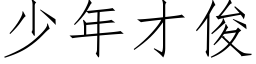 少年才俊 (仿宋矢量字库)