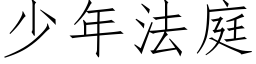 少年法庭 (仿宋矢量字庫)