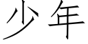 少年 (仿宋矢量字庫)