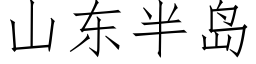 山東半島 (仿宋矢量字庫)