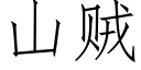 山贼 (仿宋矢量字库)