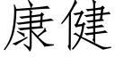 康健 (仿宋矢量字庫)