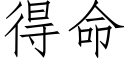 得命 (仿宋矢量字库)