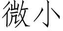 微小 (仿宋矢量字庫)