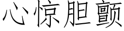 心惊胆颤 (仿宋矢量字库)