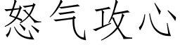 怒气攻心 (仿宋矢量字库)